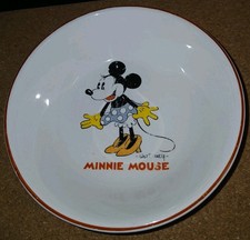 Vintage 1930’s -Walt Disney- Minnie Mouse Vintage Patriot China Bowl**READ** picture