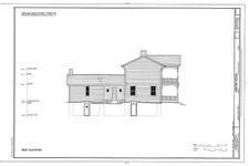 Photo:Muncie Kansas Moses Grinter House 1800s West Elevation HABS Drawing picture