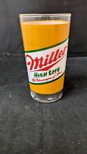 Vintage Miller High Life Bar Glasses  Unused 1971 Carnival Ware  picture