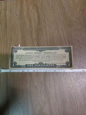 Vintage 1932 Lucky Strike Tobacco Certificate - The American Tobacco Company picture