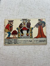 1914 J. Alan Fletcher Postcard #20 Cut Out “King Have-A-Heart” Queen Of Hearts picture