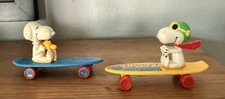 Vintage Peanuts Snoopy the Flying Ace on Skateboard 1966 + Snoopy & Woodstock picture
