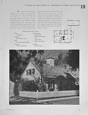 Cottage At Lake Forest IL In 1936 Anderson & Ticknor Architects Cost $11,035.59 picture