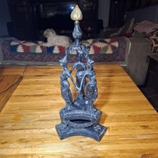 VINTAGE MYTHOLOGICAL 3 GRACES ART NOUVEAU STYLE BRONZE OR BRASS STATUE 17