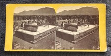 Stereoview Card Temple of Venus Pompeii Italy picture
