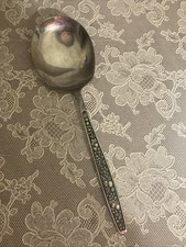 Vintage Pageant HARVEST Stainless Flatware Mid Century Casserole Spoon Serving picture