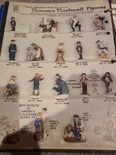 Norman Rockwell Lladro Vintage Print Ad David Grossman Designs Figurines Boy Sco picture
