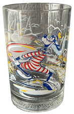 VINTAGE MCDONALDS DISNEY ANNIVERSARY GLASS GOOFY 1996 REMEMBER THE MAGIC 25TH picture