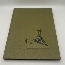 USS Macon CA-132 Mediterranean Deployment Hard Cover Military Cruise Book 1954 picture