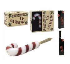 Rawliblaze Raw Glass Candy Cane Cone Holder + Phoenix Extendo Lighter picture