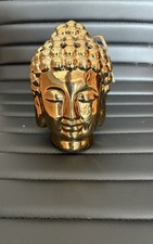 Rare- 5” Faux Gold Buddah Head With Fragrant Sachet Inside. Brand New.  picture