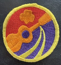 REDUCED RARE 1974 Vintage Senior Girl Scout WORLD OF THE ARTS PATCH picture
