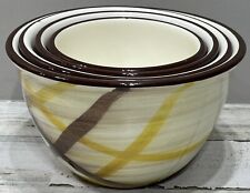 Vintage Vernon ware Made USA Authentic Nesting Mixing Bowls Set 4 Organdie Style picture