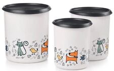 Tupperware Pawsome Pets One Touch Canister Set NEW picture