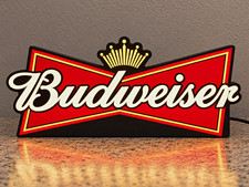 Budweiser LightBox Display – Classic Beer Logo LED Desk Sign picture