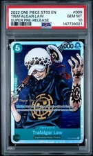 2022 ONE PIECE STARTER DECK ST02-WORST GENERATION #009 TRAFALGAR LAW PSA 10 picture