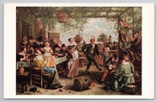 Postcard Painting, The Dancing Couple by  Jan Steen Widener Collection  Q-2 picture
