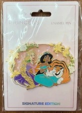 Pink a La Mode PALM Rapunzel & Jasmine Enchanted Friendship Jumbo Pin LE 500 picture