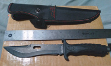 Wartech Midnight Rider 12” Fixed Blade Knife Nylon Sheath picture