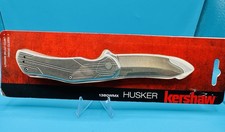Kershaw Husker Framelock Folding Pocket Knife Stonewash Finish. NEW picture