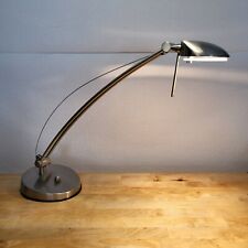 Vintage 90s UFO Space Age Saucer Metal Table Desk Lamp Light Tested 18