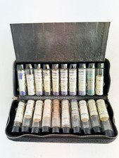 Vintage Doctor's Medicine Kit / Leather Travel Case 20 Vials picture