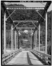 Photo:Burnsville NC North Toe River Bridge 1930s Top Chord Rivet Joint picture