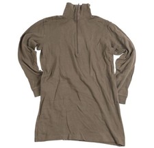Authentic Swiss Military OD Green Tricot Shirt Thermal w/ Zipper Medium Top Used picture