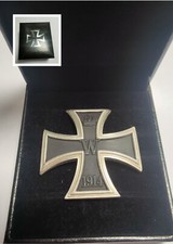 WW1 Germany Iron Cross 1 Class Medal Brass Badge W Box Brass Reproduction picture