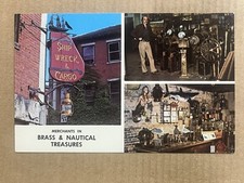 Postcard Portland ME Maine Shipwreck & Cargo Gift Antique Store Brass Nautical picture