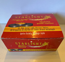 Starlight Instant Light Charcoal Tablets 33mm 100 Pack, Ignites Quickly picture