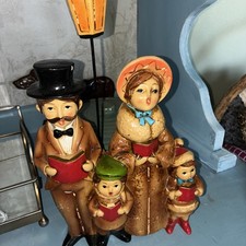 Vintage Christmas Carolers Family Made in Japan Christmas Decor picture