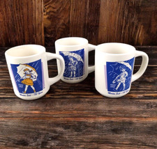 Set of 3 MORTON SALT Advertising Coffee Cups Mugs Bryan China Newcastle, PA picture