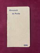 Almanach de Poche 1923/24 Calendar Booklet Printed in CONSTANTINOPLE RARE picture