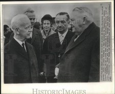 1963 Press Photo West German President Luebke leaves for four-week official tour picture