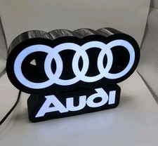 Audi Decor Desk LED Lightbox USB Powered Night Light sign shop  picture