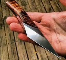 7 Inches Handmade D2 Steel Blade Kiridashi Knife With Wood Handle & Sheath picture