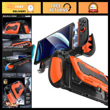Mumba Titan Case for Nintendo Switch 2 with Kickstand & 7 Card Slots,Orange picture