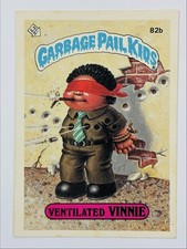 1985 Topps Garbage Pail Kids -Series 2 -Glossy #82b VENTILATED VINNIE (VG) PICS picture