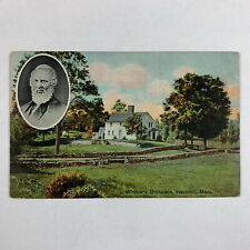 Postcard Massachusetts Haverhill MA John Greenleaf Whittier Birthplace 1940 picture