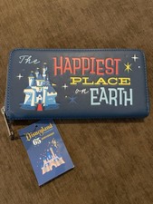 Loungelfy Disneyland 65th Anniversary Wallet Zip Around New with Tags picture