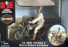 GI Joe Classic Collection US Army Courier WLA 45 Harley Davidson 1998 Hasbro 12 picture