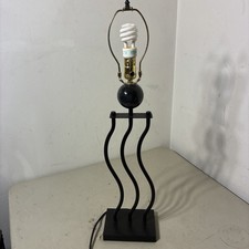 Lite Source Memphis Style Wavy Wiggle Squiggle Lamp LVS-3301 Vintage picture