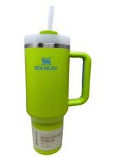 Stanley Quencher H2.0 FlowState Tumbler 40 oz Bright Lime Stainless Steel picture