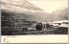 Antique RPPC Vang I Valdres Innlandet County Norway c1900s Mountains Farms picture