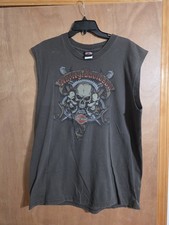 VINTAGE Harley Davidson sleeveless XL Tshirt - Yellowstone picture