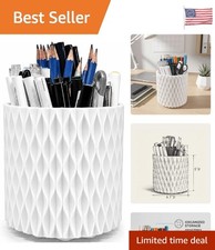 Compact 5-Slot 360° Rotating Pen Holder for Office and Makeup Accessories picture