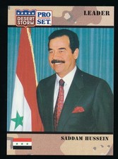 1991 Pro Set Desert Storm Leader Saddam Hussein #69 Rare RC SP Clean - NrMt picture