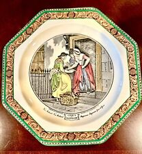 Vintage Beautiful ‘Cries of London’ Octagonal Plate by Adams & Co 7.5” picture