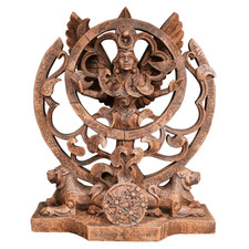 Ishtar / Inanna Statue - Queen of Heaven Sculpture Wood Finish Dryad Design picture